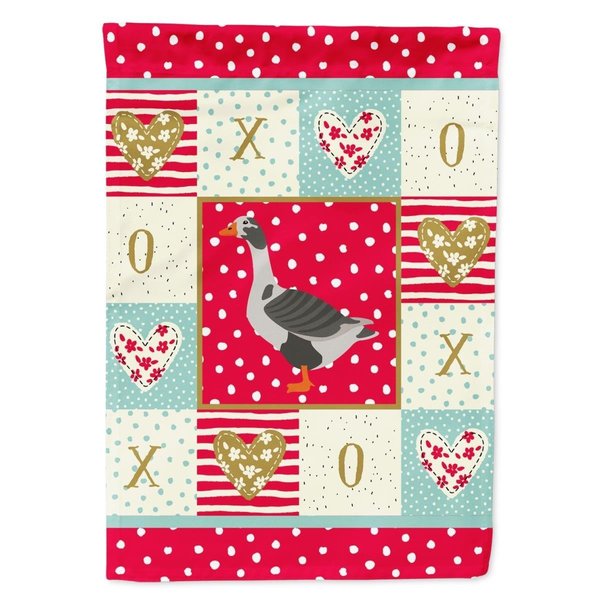 Carolines Treasures 11 x 0.01 x 15 in. West of England Goose Love Flag Garden Size CK5322GF